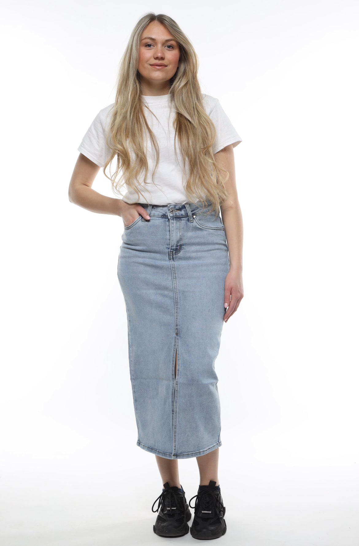 GOODIES - LONG SPLIT SKIRT