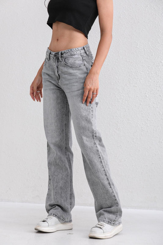 RIPPED OFF JEANS GREY