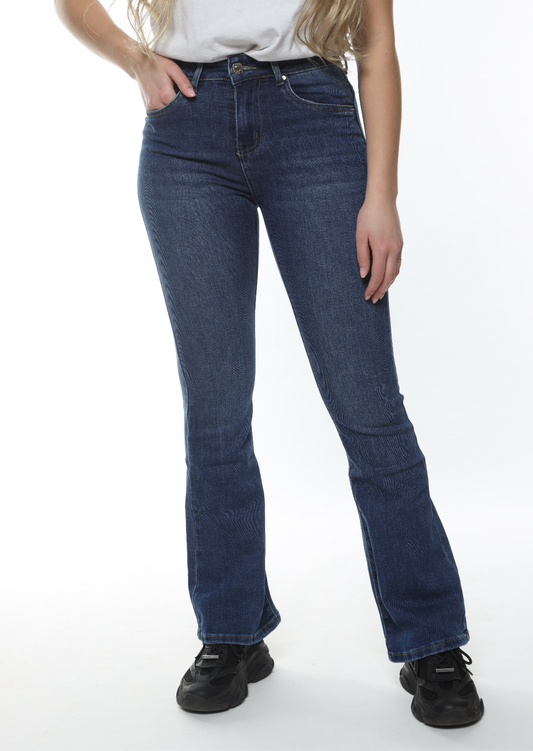 GOODIES - FLARE JEANS D. BLU