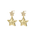 By Shir | oorbellen luxe double star