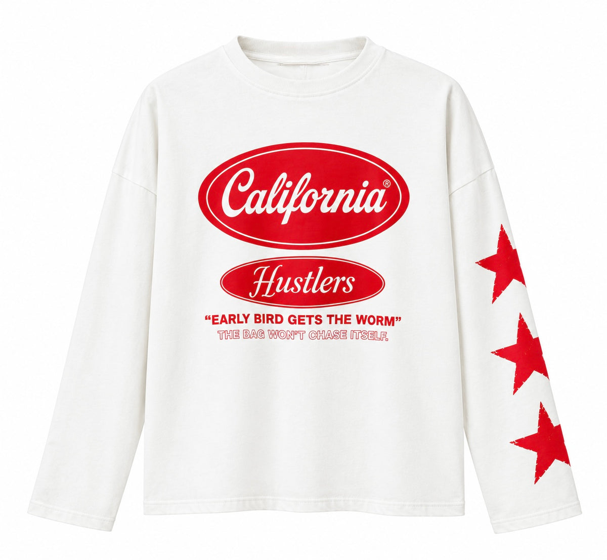 Longsleeve California wit