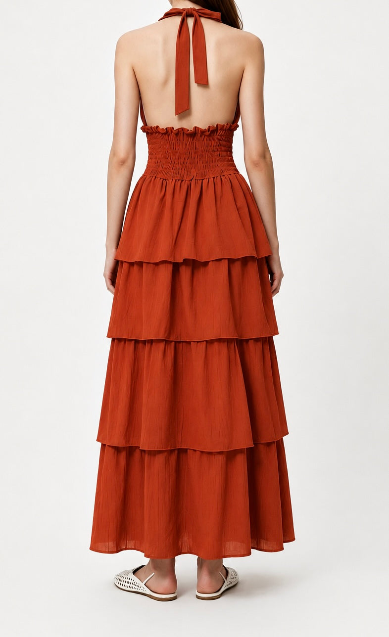 Jurk Faye terracotta