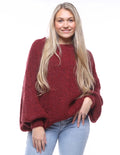 Cozy knit bordeaux