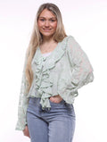 Ibiza blouse mintgroen
