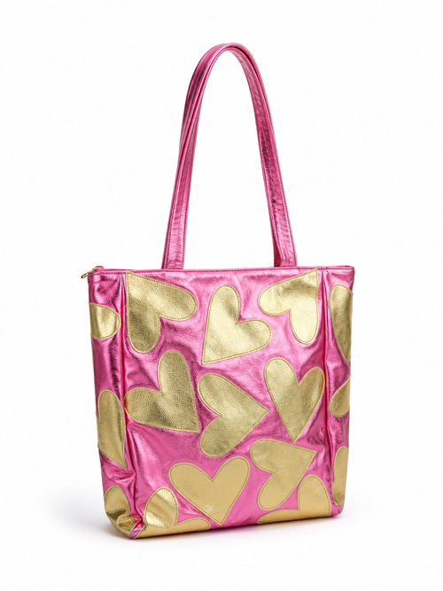 Golden Faves | Love tote 100% leer