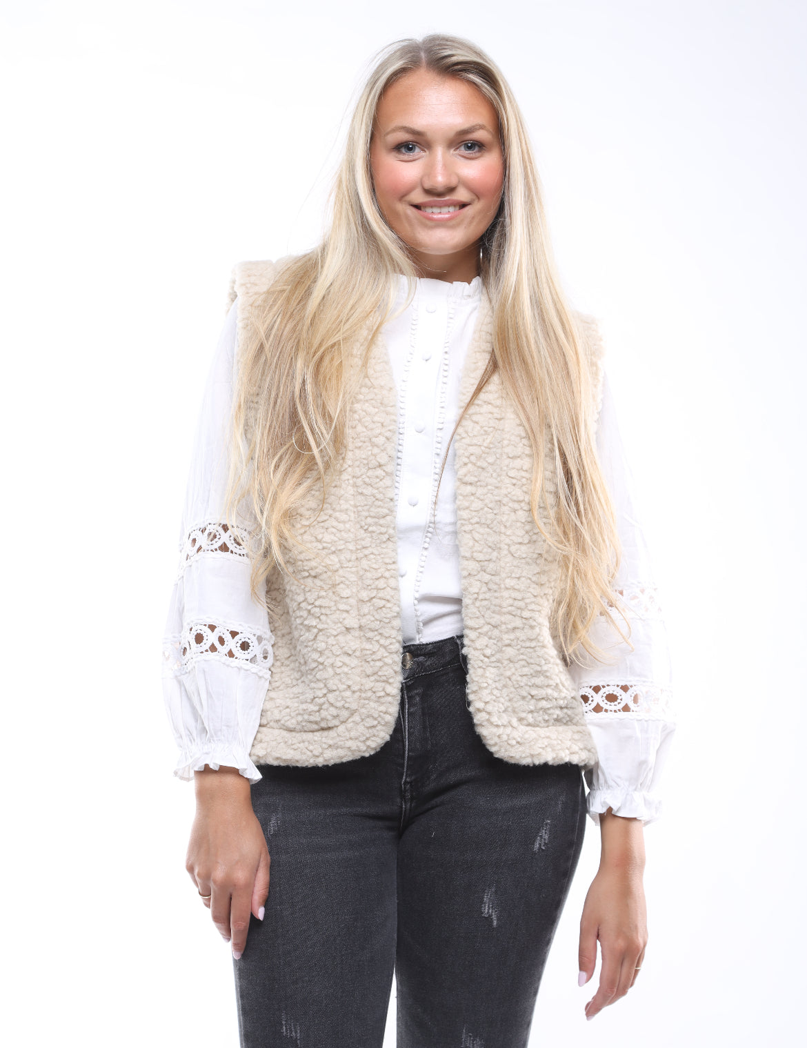 TEDDY GILET BEIGE