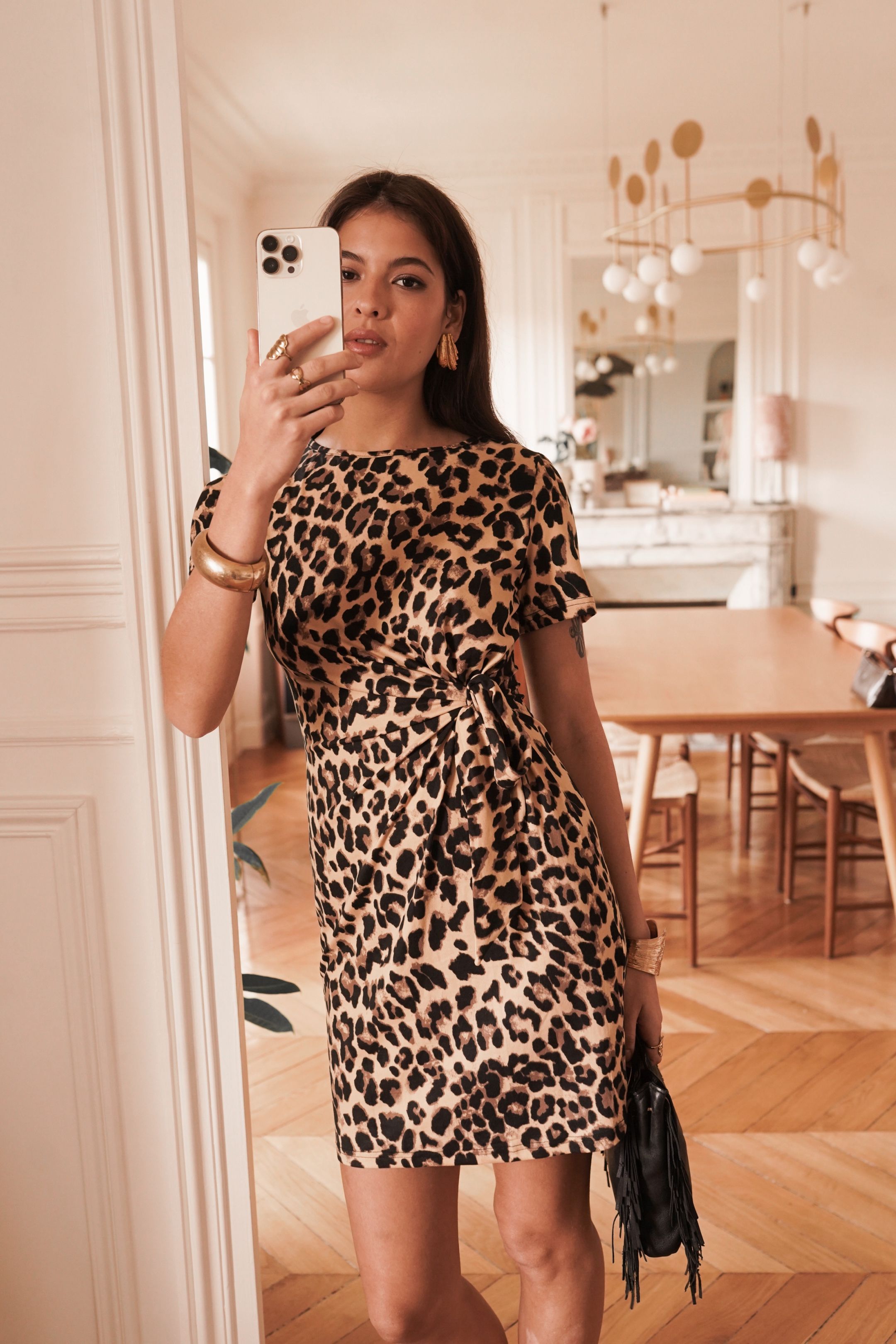 Leopard jurk
