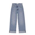 Goodies omslag met schuine knoop blauw