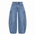 Miss Bon - Denim Balloon Jeans Stretch