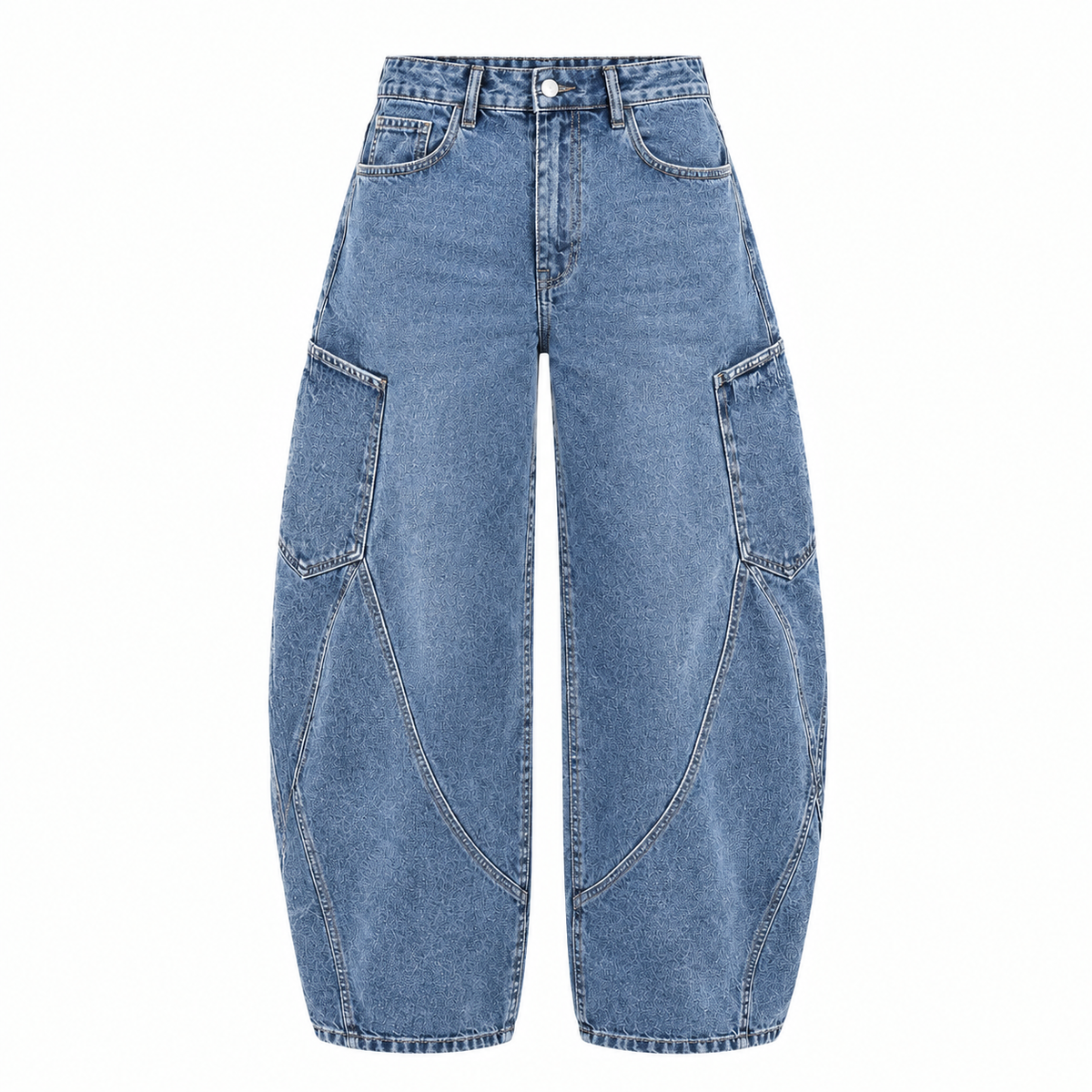 Miss Bon - Denim Balloon Jeans Stretch