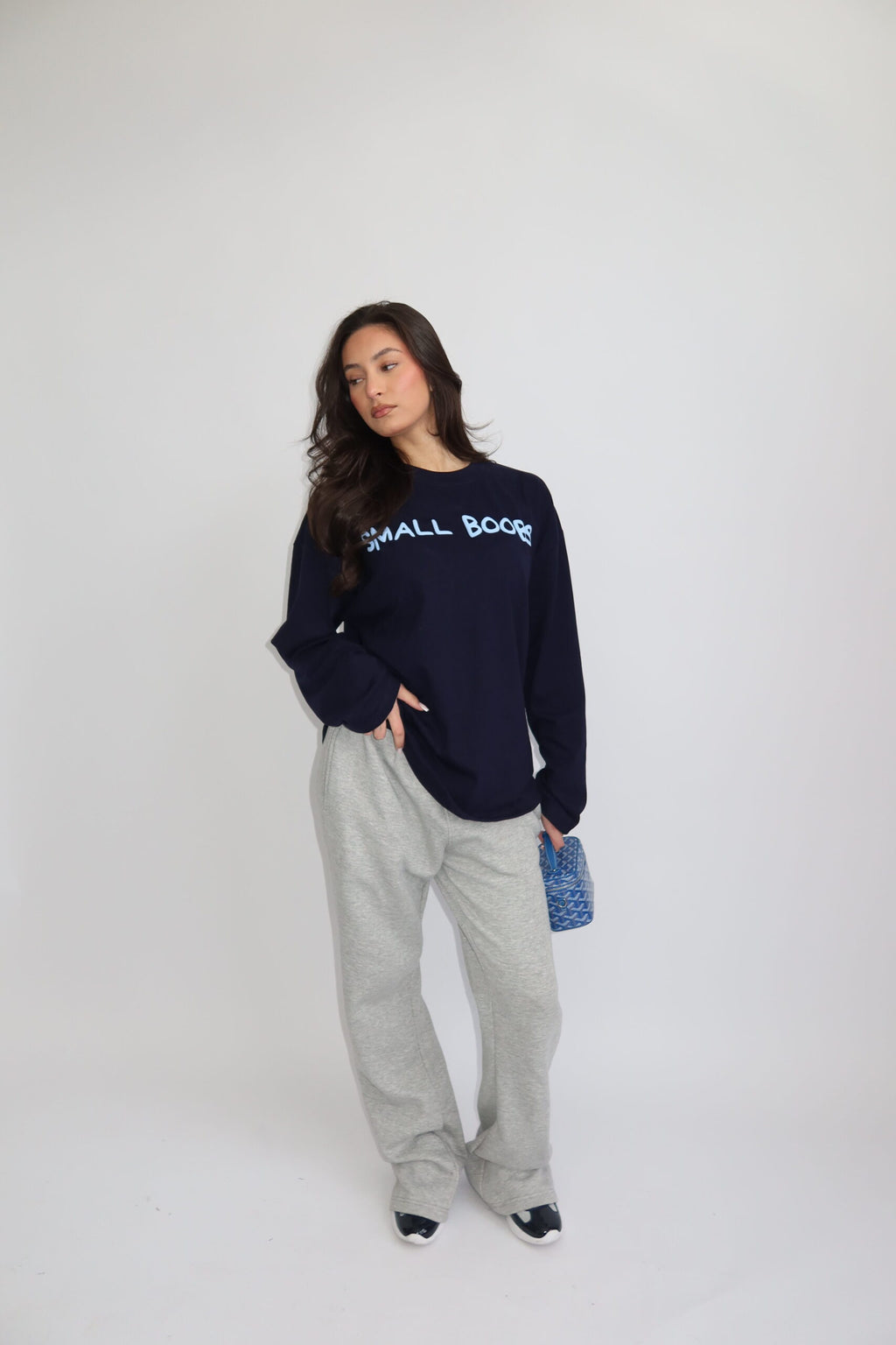 Longsleeve small boobs navy