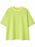Gestreept shirt geel/groen