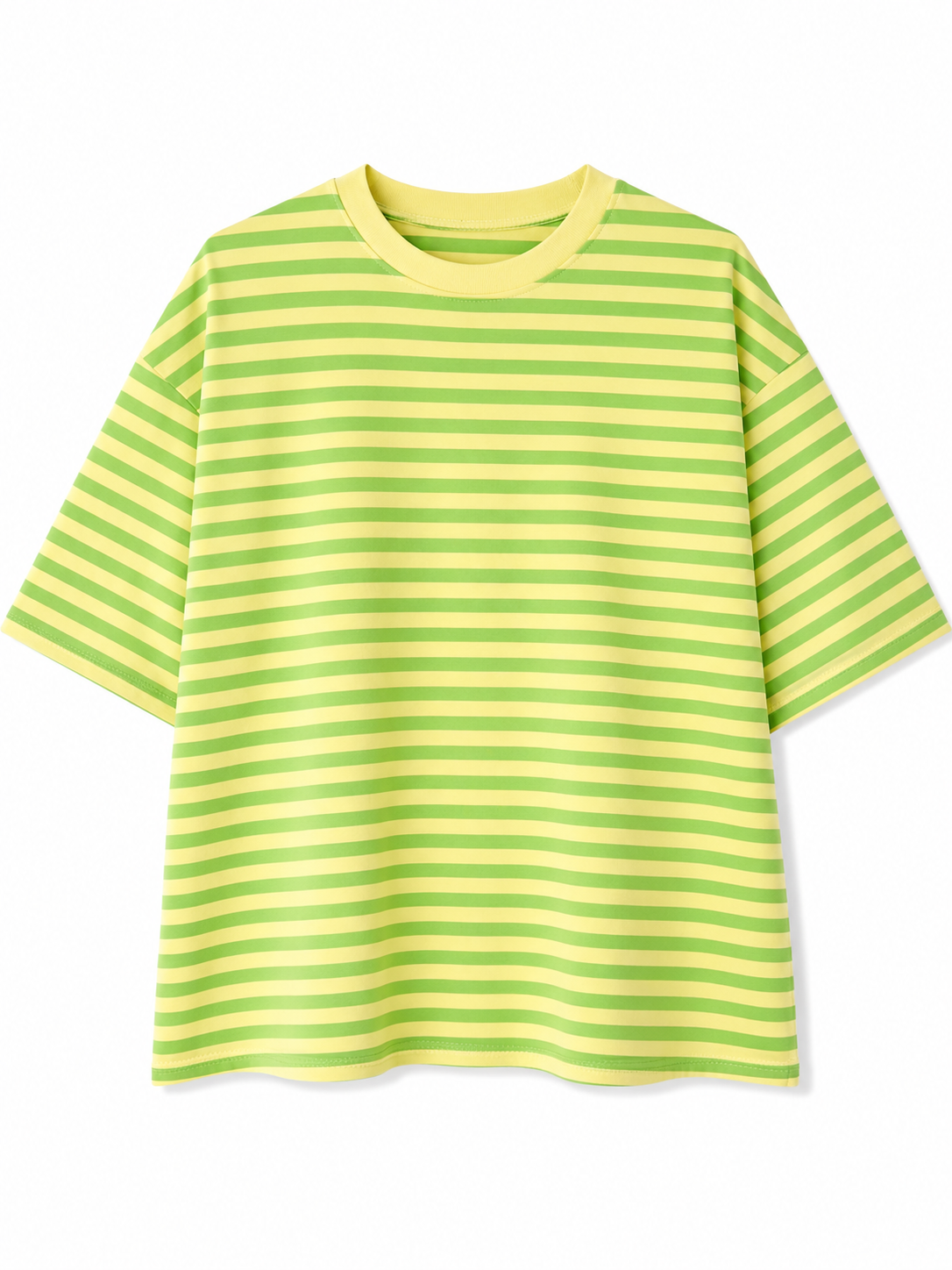 Gestreept shirt geel/groen