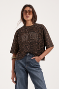 New York leopard tee | pre order