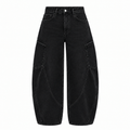 Miss Bon -  Balloon Jeans zwart Stretch
