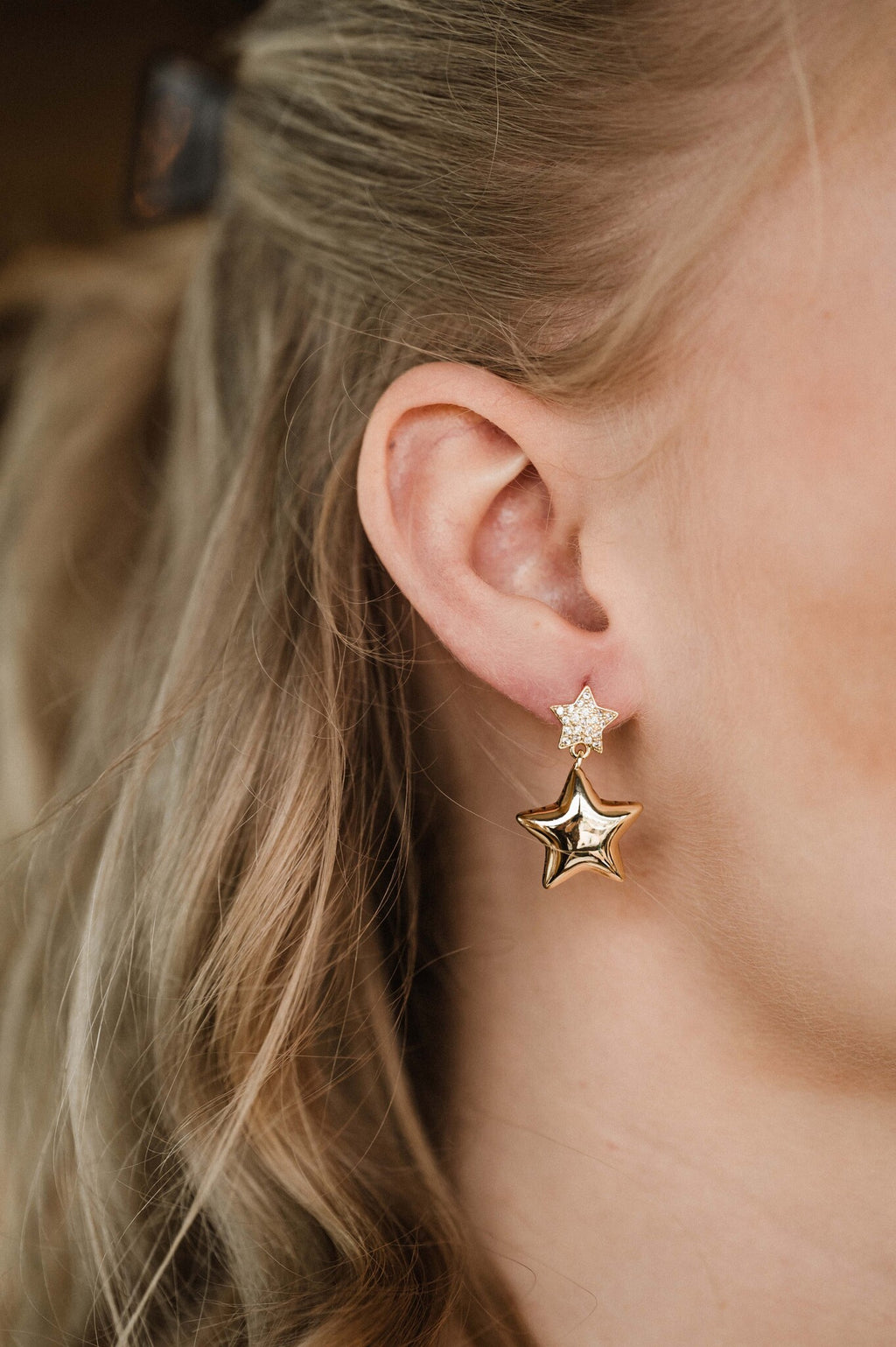 By Shir | oorbellen luxe double star