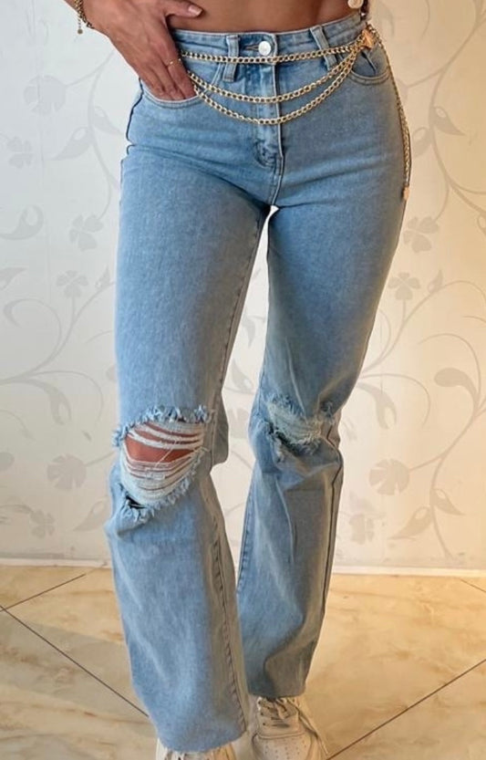 Highwaist destroyed Misha jeans