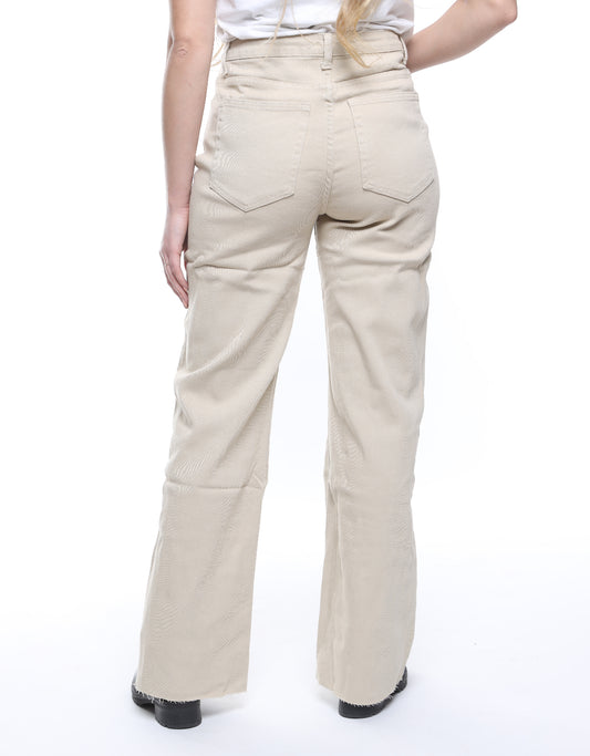 WIDE LEG JEANS BEIGE