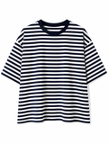 Gestreept shirt navy
