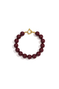 Kralenarmband bordeaux
