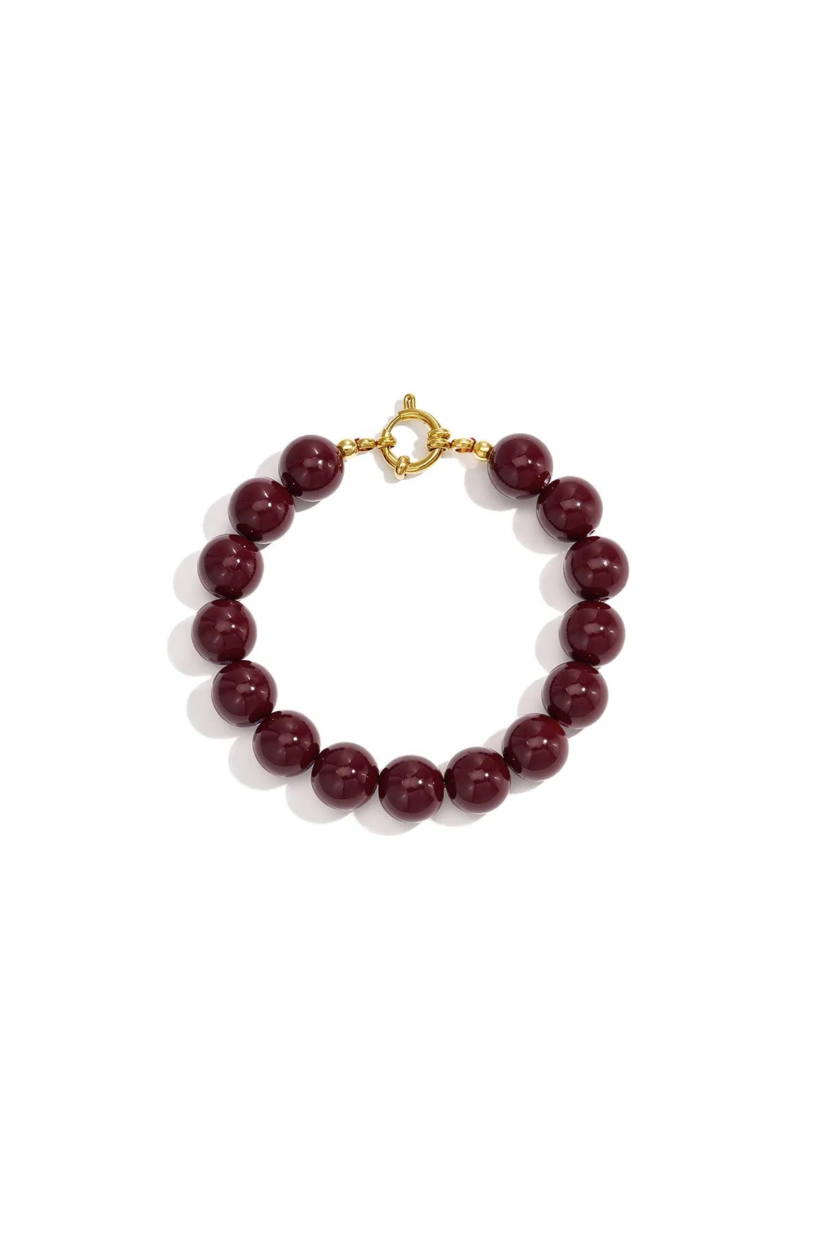 Kralenarmband bordeaux