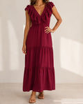 Jurk Sharine bordeaux