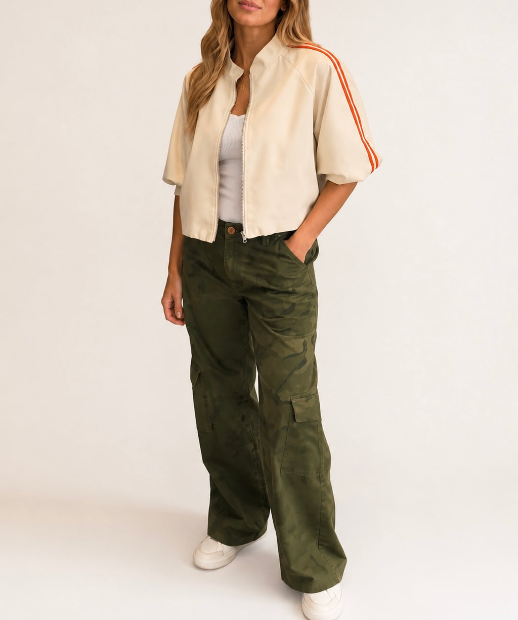 Retro rush bomber oranje