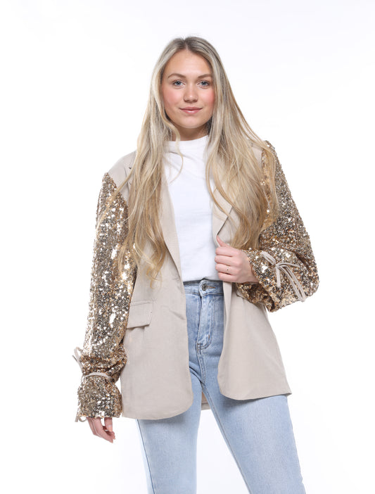 SPARKLE BLAZER GOUD