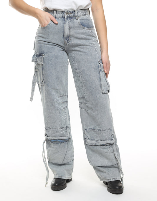 WIDE LEG JEANS CARGO