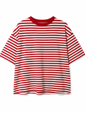 Gestreept shirt rood