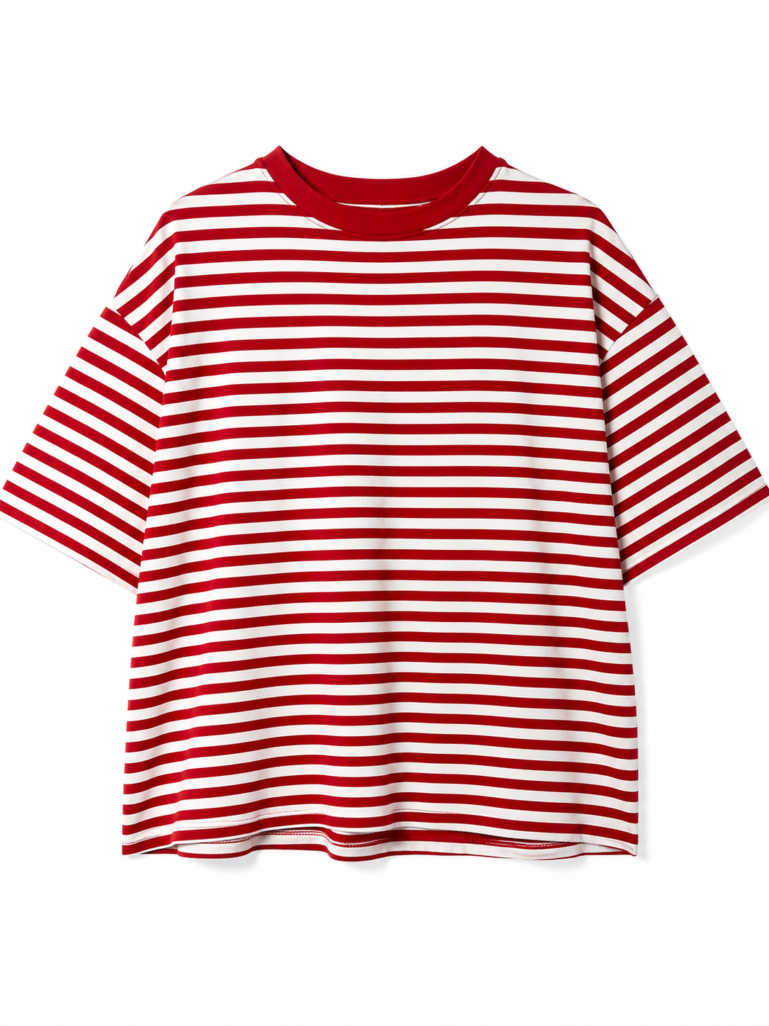 Gestreept shirt rood