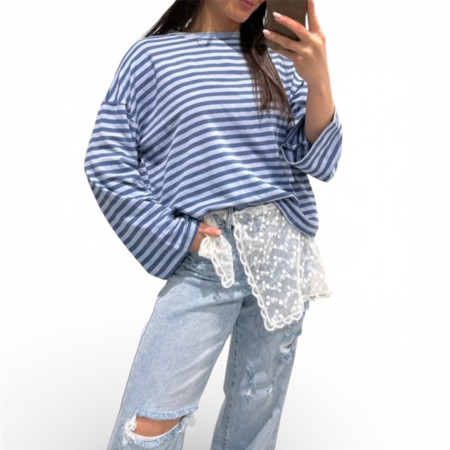 Longsleeve blauw