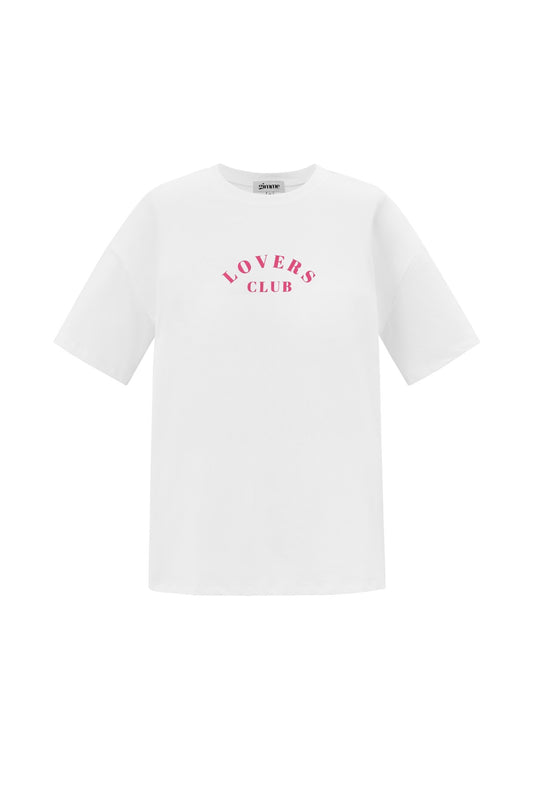 LOVERS CLUB T-SHIRT WIT