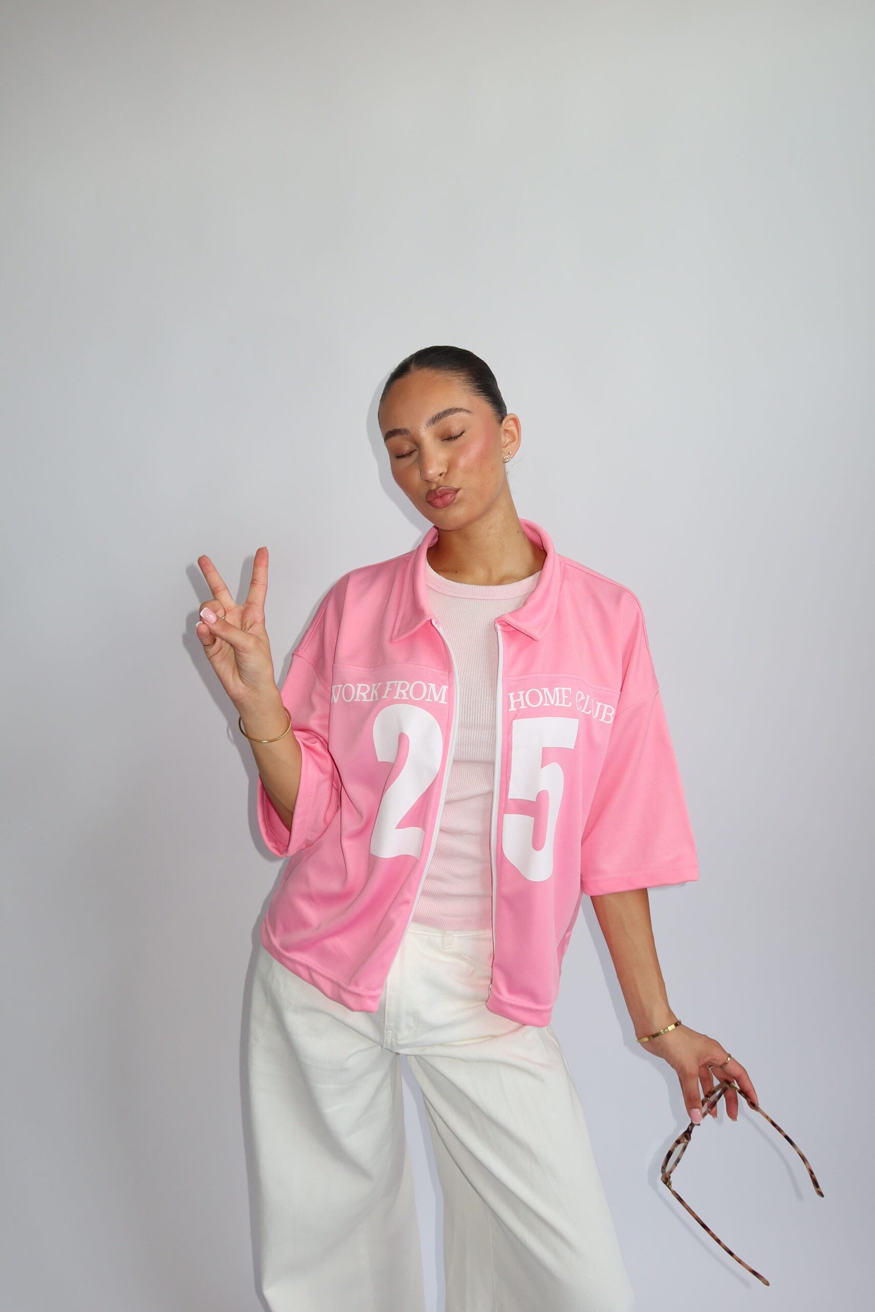 Priority - Jersey zipper roze