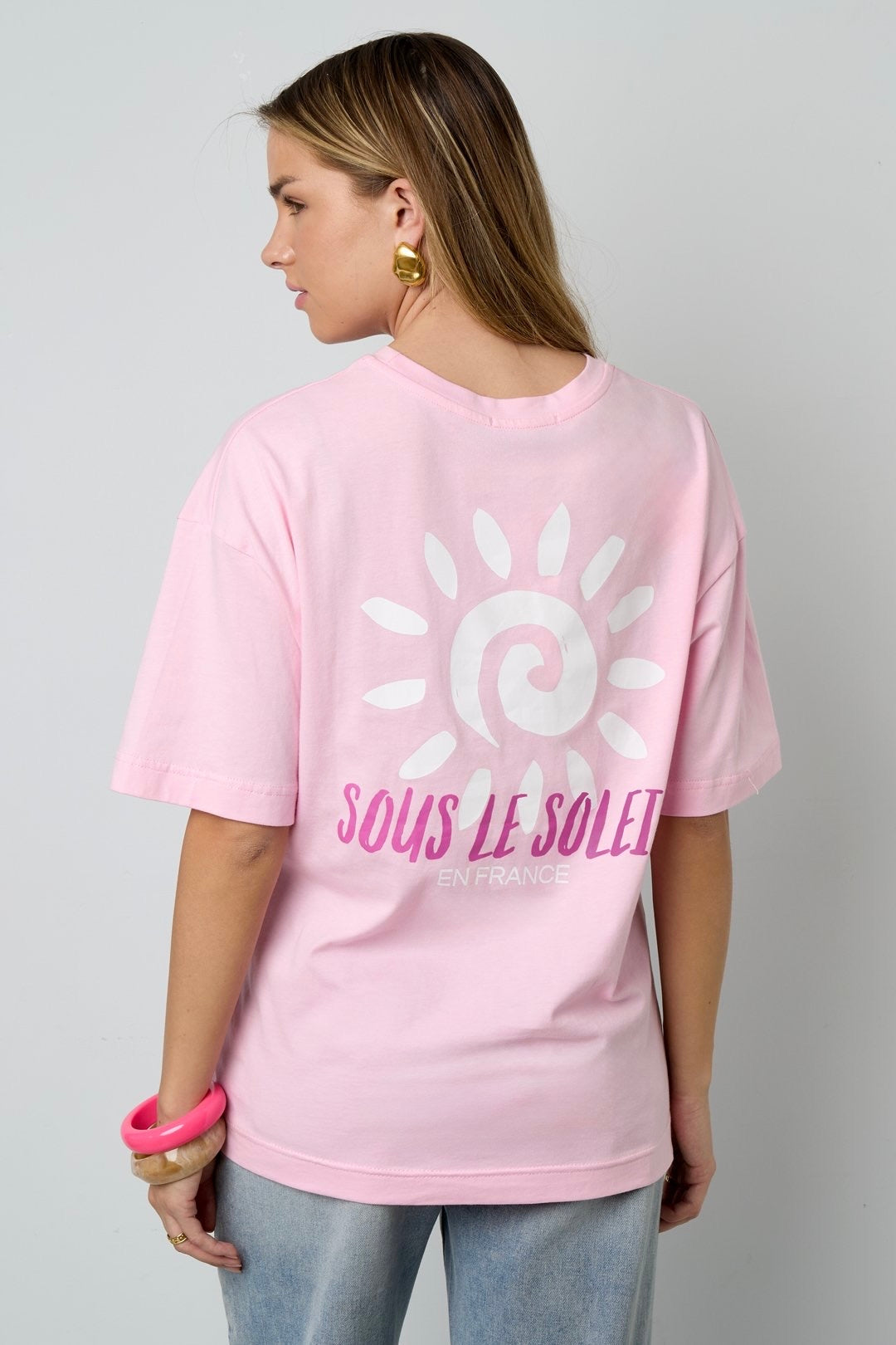 T-shirt le soleil roze
