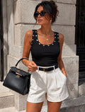 Stud top zwart