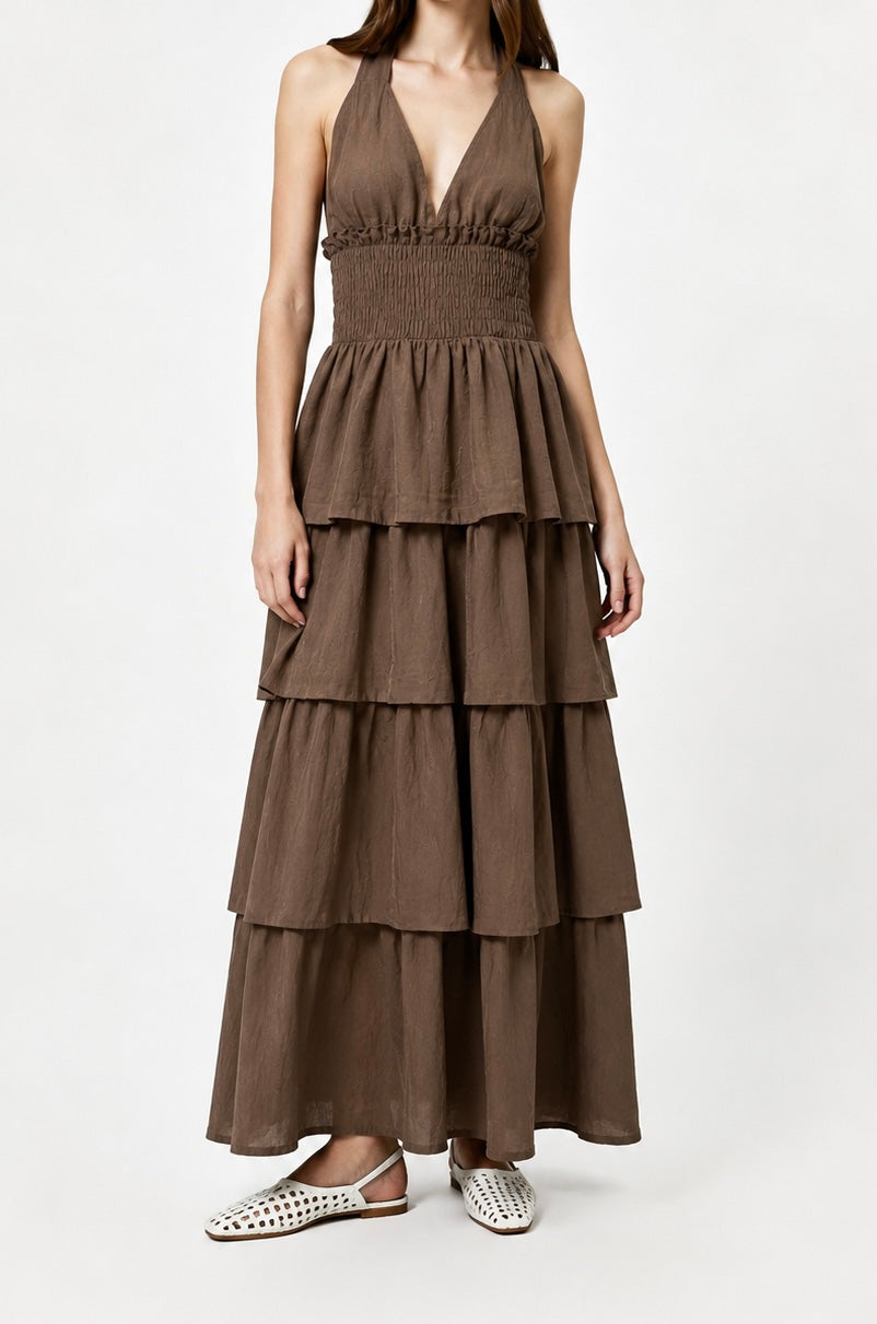 Jurk Faye taupe