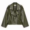 Pu jacket groen