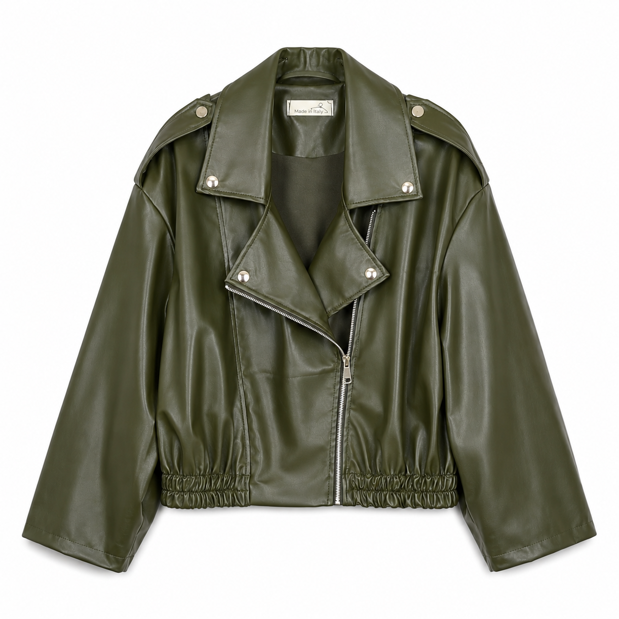 Pu jacket groen