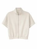 Essential Zip Vest beige