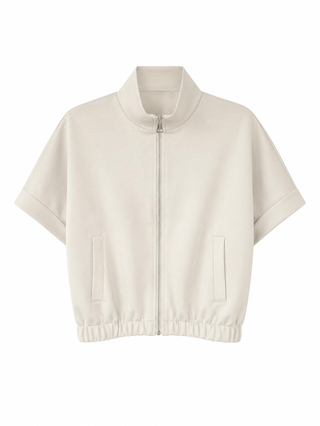 Essential Zip Vest beige