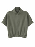 Essential Zip Vest khaki