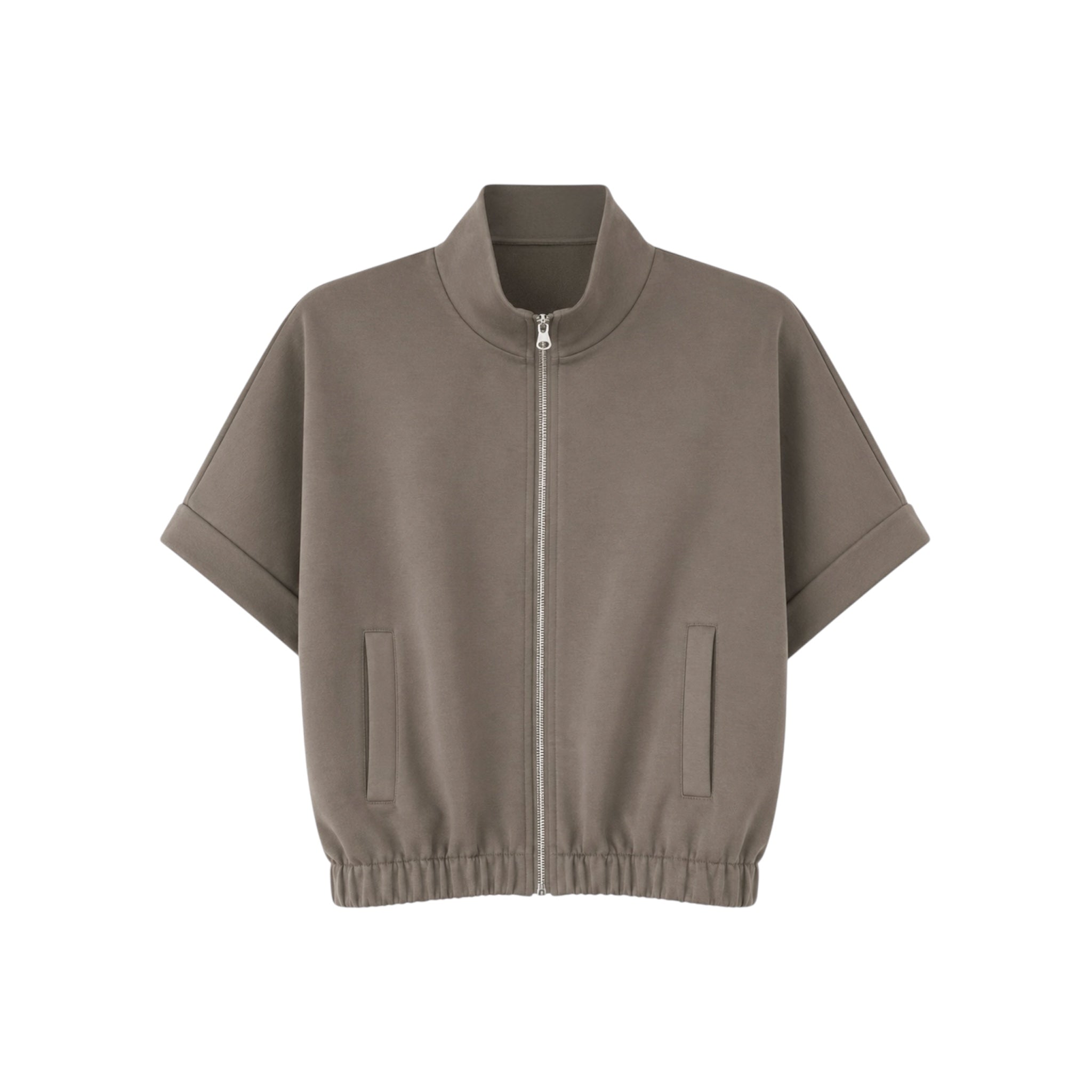 Essential Zip Vest taupe