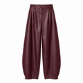 Balloon broek pu leather bordeaux