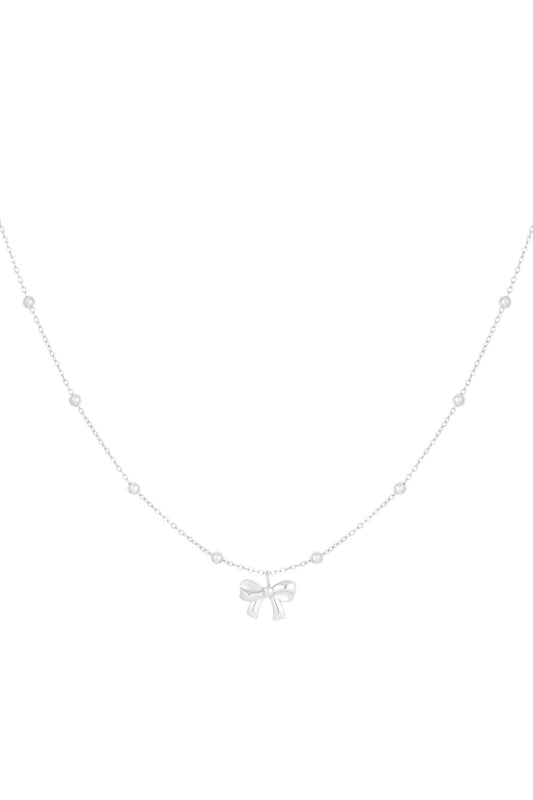 BOW KETTING ZILVER