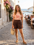 T-shirt sundaes peach