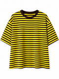 Gestreept shirt geel