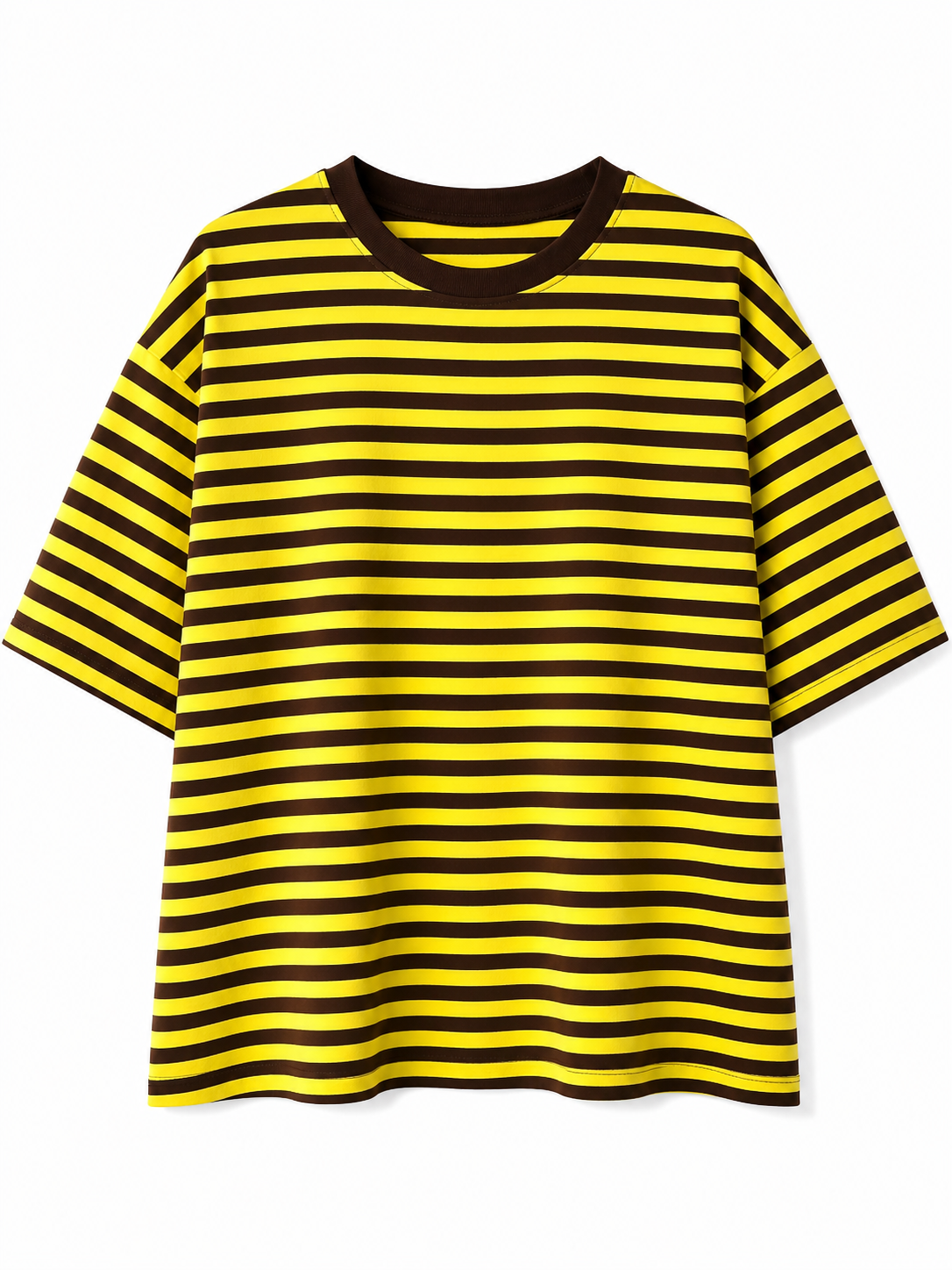 Gestreept shirt geel