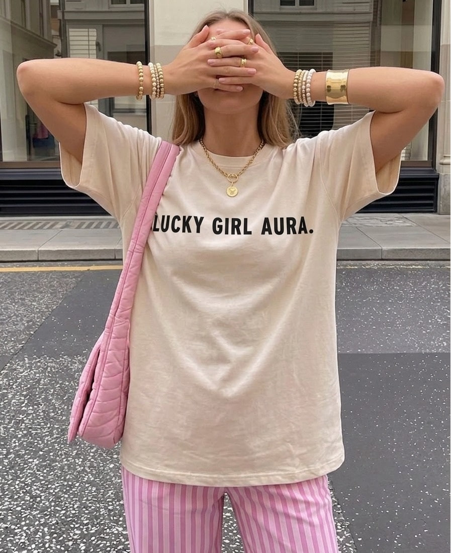Lucky girl aura t-shirt