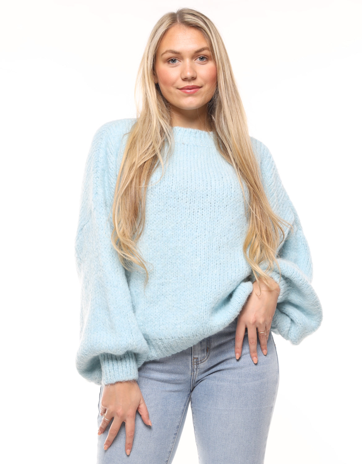 COZY KNIT LICHTBLAUW